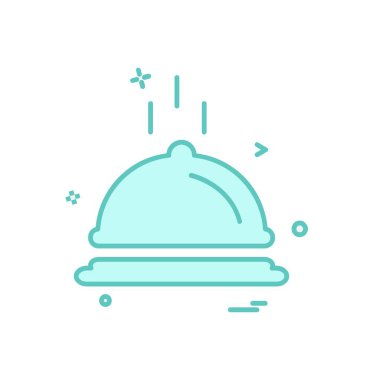 Gıda simgesi tasarım vektörü