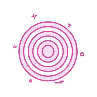 Hedef simge tasarım vektörü 