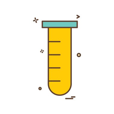 Tüp simgesi tasarım, renkli vektör çizim