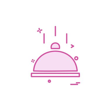 Catering yemek simge vektör tasarımı