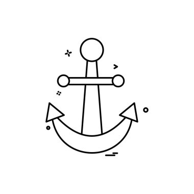 Çapa simge tasarlamak vektör