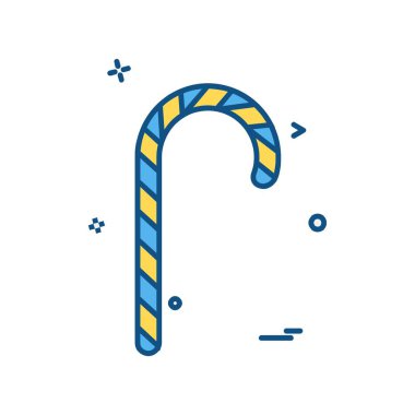 şeker basit simge vektör çizim 