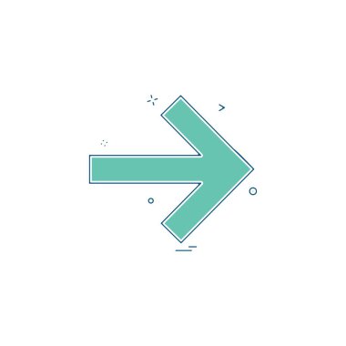 Ok simgesi tasarım vektörü