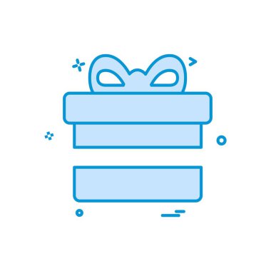 Giftbox simge tasarlamak vektör