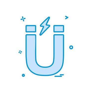 Mıknatıs simge tasarlamak vektör