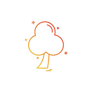 Ağaç simgesi tasarım vektörü 