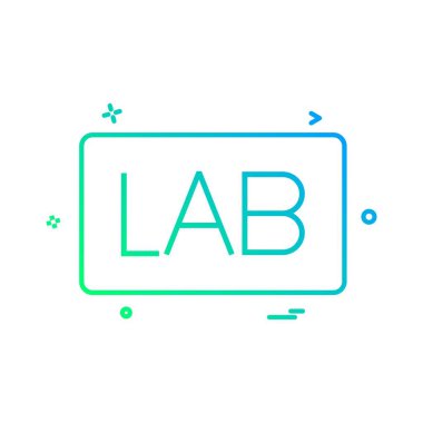 Laboratuvar Yönetim Kurulu simge vektör tasarımı tasarlamak