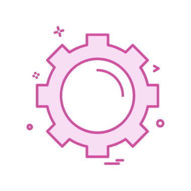 Vites simgesi tasarım vektörü 