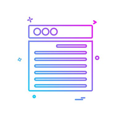 Web düzen simge tasarlamak vektör