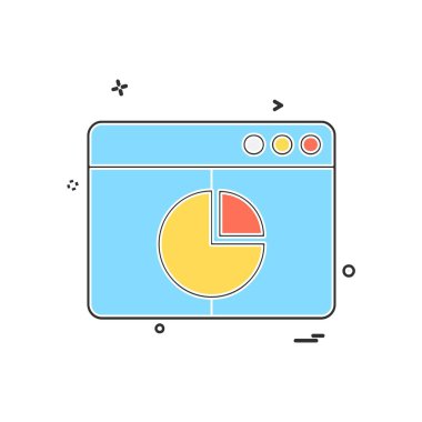 Web yerleşim simgesi tasarım vektörü