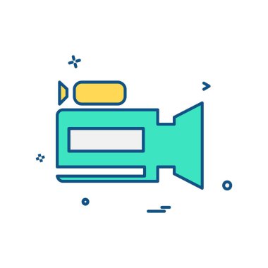 Kamera simgesi tasarım vektörü