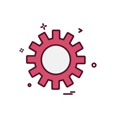 Vites simgesi tasarım vektörü