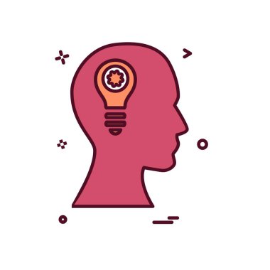 Fikir simge tasarlamak vektör