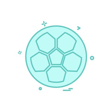 Futbol ikonu tasarım vektörü