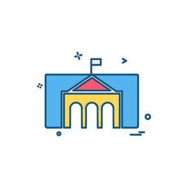 Okul simgesi tasarım vektörü 