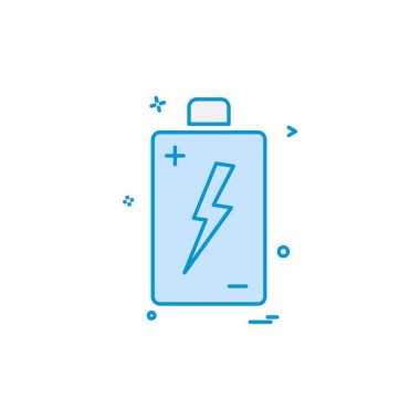 Batarya simgesi tasarım vektörü