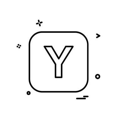 Alfabe simge tasarlamak vektör