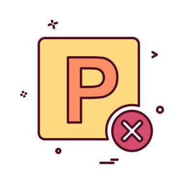 Hiçbir Park simge tasarlamak vektör 