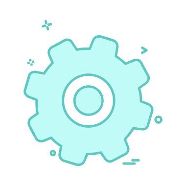 Vites simgesi tasarım vektörü 