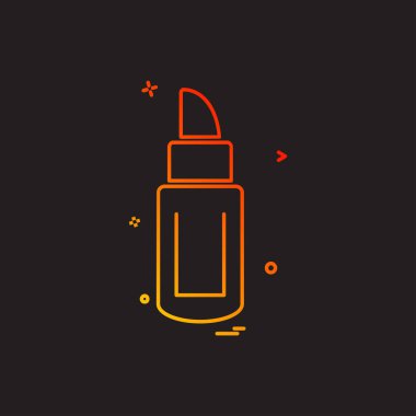 Kozmetik simgesi tasarım vektörü