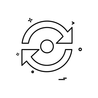 REfresh icon design vector \