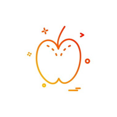 Apple simge tasarım vektörü