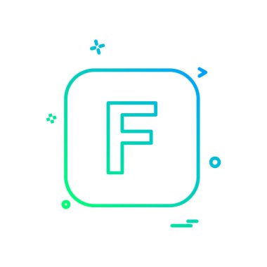 İngilizce alfabe simge tasarlamak vektör 