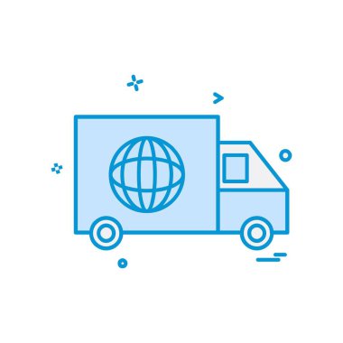 Kamyon simgesi tasarım vektörü