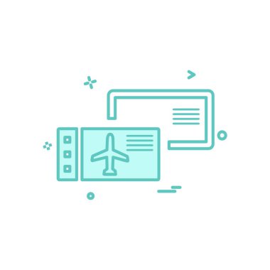 Seyahat simgesi tasarım vektörü