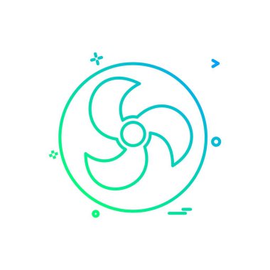 Hayran simgesi tasarım vektörü