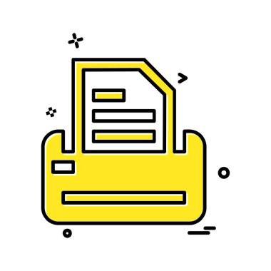 Şirket ofis simgesi tasarım vektörü 