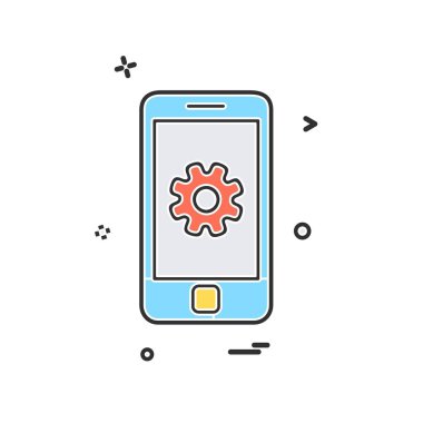 Telefon Ayarları simge tasarım vektörü 