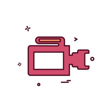 Kamera simgesi tasarım vektörü