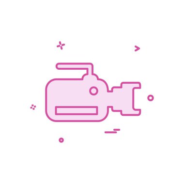 Kamera simgesi tasarım vektörü