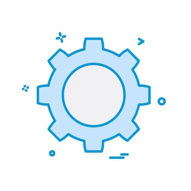 Vites simgesi tasarım vektörü