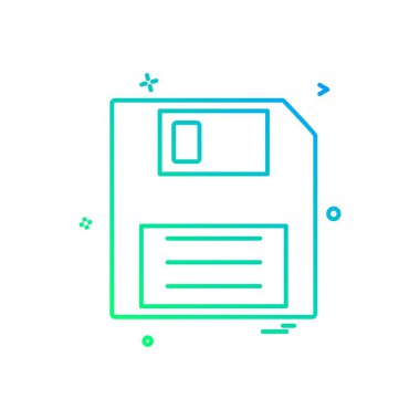 Depolama simgesi tasarım vektörü