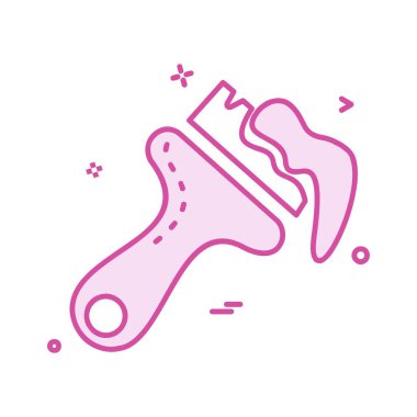 Çalışma araçlar simgesi tasarım, renkli vektör çizim 