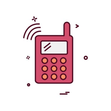 Mobil simge tasarım vektörü