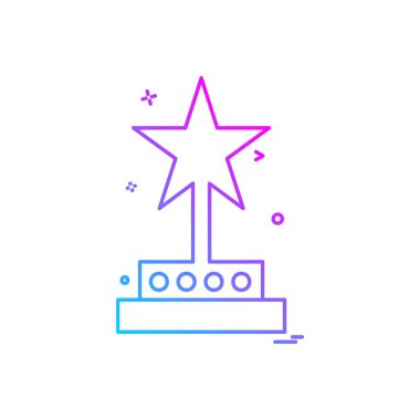 Ödül simgesi tasarım vektörü