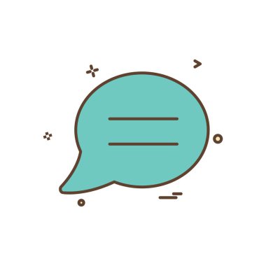 sohbet sms yorumları simge vektör tasarımı