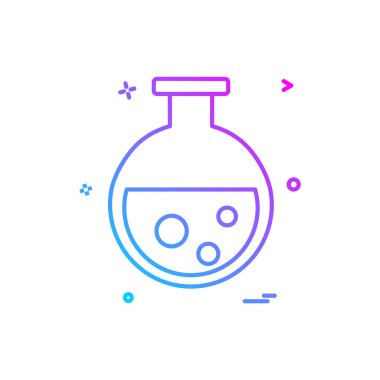 Şişesi simgesi tasarım, renkli vektör çizim