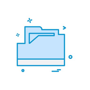 Klasör simge tasarlamak vektör 