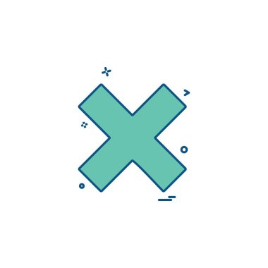 simge vektör tasarımı çapraz