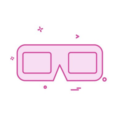 Gözlük simge tasarlamak vektör 