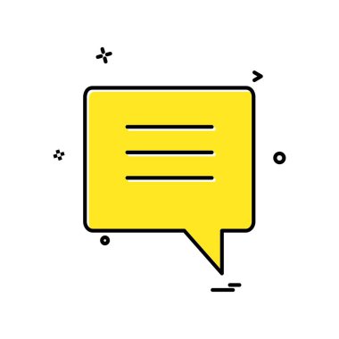 Sohbet simgesi tasarım vektörü