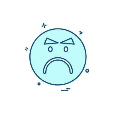 Emoji simgeleri tasarım vektörü 