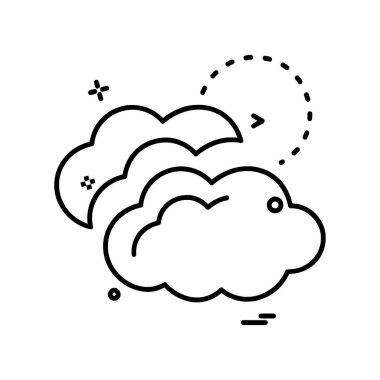 Weather simge vektör beyaz arka plan üzerinde