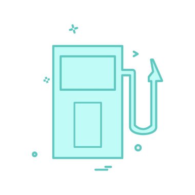 Yakıt istasyonu simge tasarlamak vektör