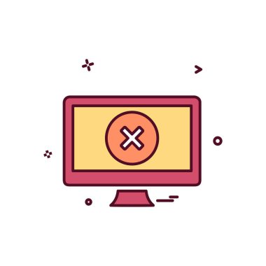 Bilgisayar simgesi tasarım vektörü