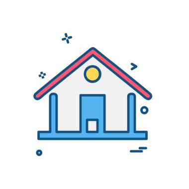 Ev simgesi tasarım vektörü